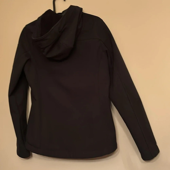 Kirkland Dark grey black ladies fleece lined lightweight jacket with hood - Picture 9 of 11